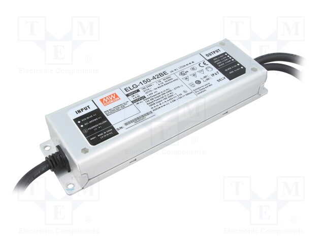 Power supply: switched-mode; LED; 134.4W; 42VDC; 3.57A; 100÷305VAC