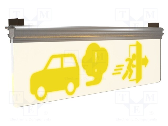 Red,yellow; 24VDC; Lamp: warning; IP52; for wall mounting,ceiling