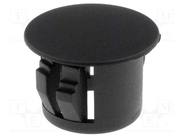 Stopper; polyamide; Wall thick: 3.3mm; Øhole: 11mm; H: 10.1mm; black