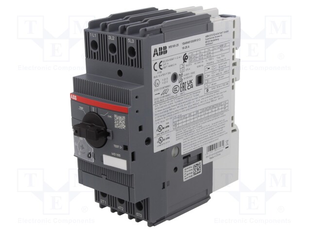 Motor breaker; 11kW; 208÷690VAC; for DIN rail mounting; IP20