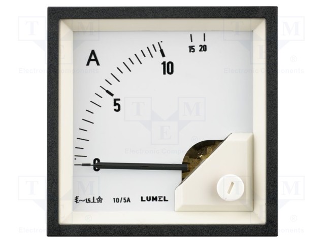 Meter; on panel; analogue; 0÷400A; True RMS; Class: 1,5; 40÷72Hz