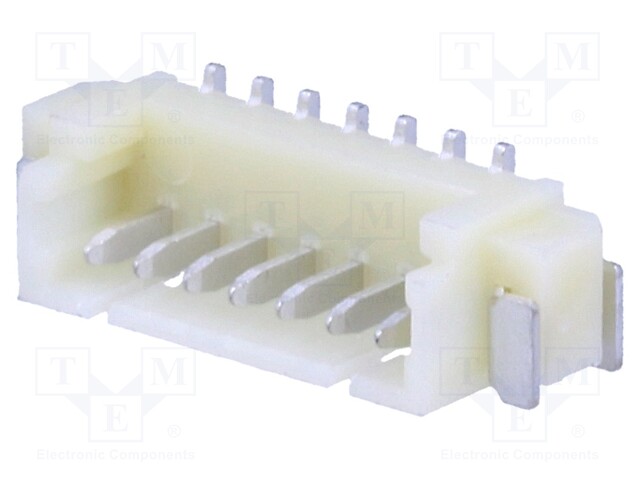 Socket; wire-board; male; 1.25mm; PIN: 7; SMT; 125V; 1A; tinned