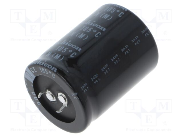 Capacitor: electrolytic; SNAP-IN; 2200uF; 200VDC; Ø35x45mm; ±20%