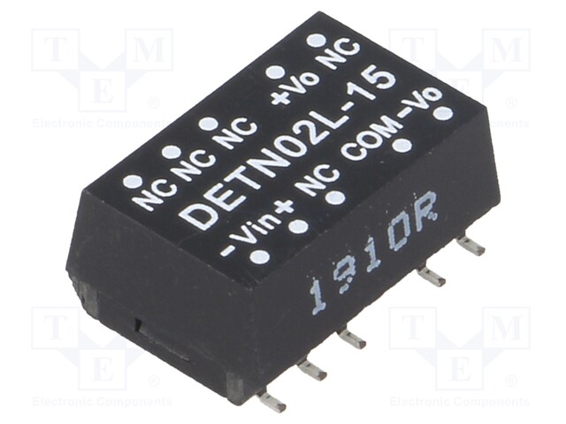 Converter: DC/DC; 2W; Uin: 4.5÷5.5V; Uout: 15VDC; Uout2: -15VDC; SMD