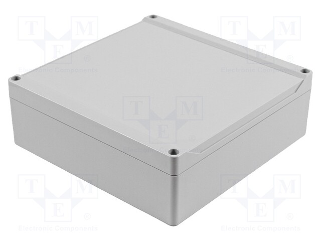 Enclosure: multipurpose; X: 180mm; Y: 180mm; Z: 60mm; 1555; grey; IP68