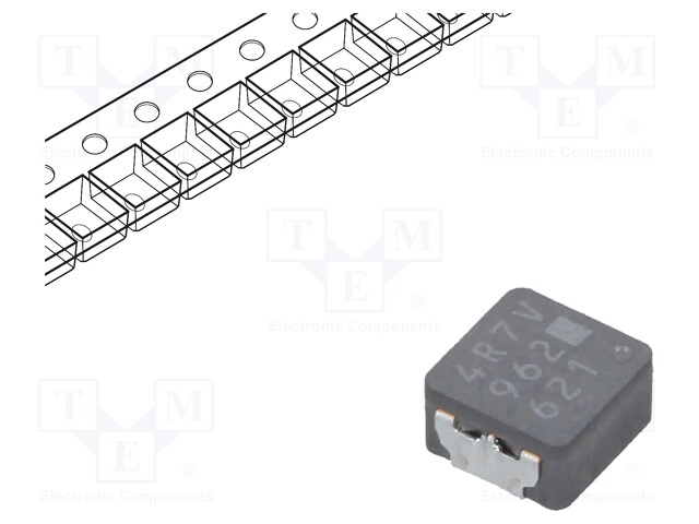 Inductor: wire; SMD; 4.7uH; 3.4A; 45.6mΩ; 5.5x5x3mm; ±20%; -55÷155°C