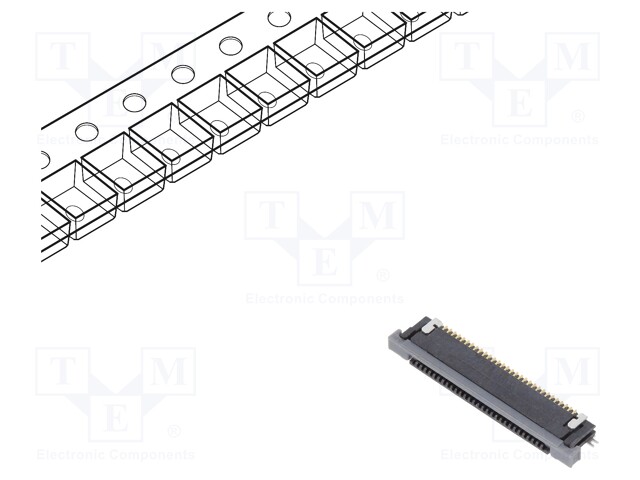 Connector: FFC (FPC); horizontal; PIN: 30; ZIF,bottom contacts