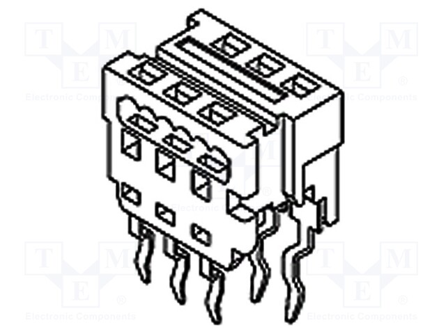 Adapter; wire-board; PIN: 14; 1.27mm; IDC,THT; for ribbon cable