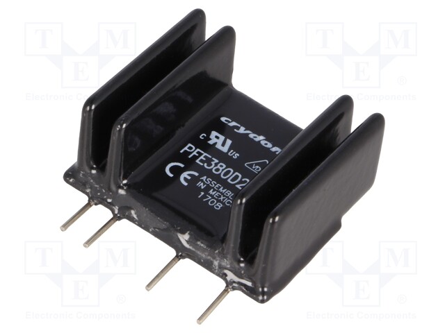 Relay: solid state; Ucntrl: 15÷32VDC; 25A; 48÷530VAC; THT; SIP