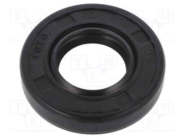 Oil seal; NBR; D: 7mm; -40÷100°C; Shore hardness: 70; Øhole: 35mm