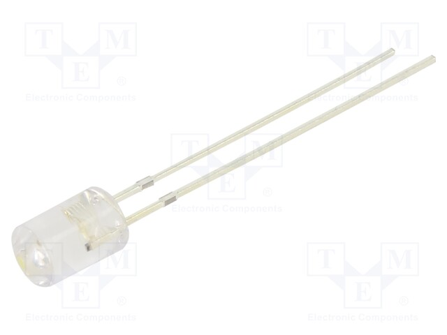 LED; 5mm; white cold; 1120÷1560mcd; 100°; Front: flat; 5V; -30÷85°C