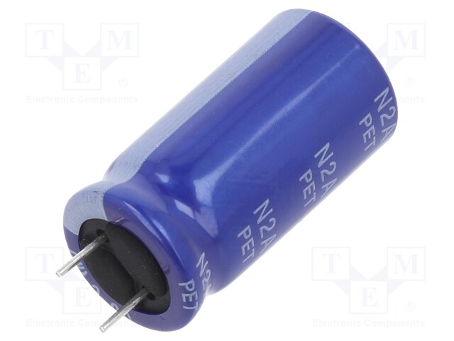 Capacitor: electrolytic; THT; 68uF; 200VDC; Ø12.5x25mm; ±20%; 2000h