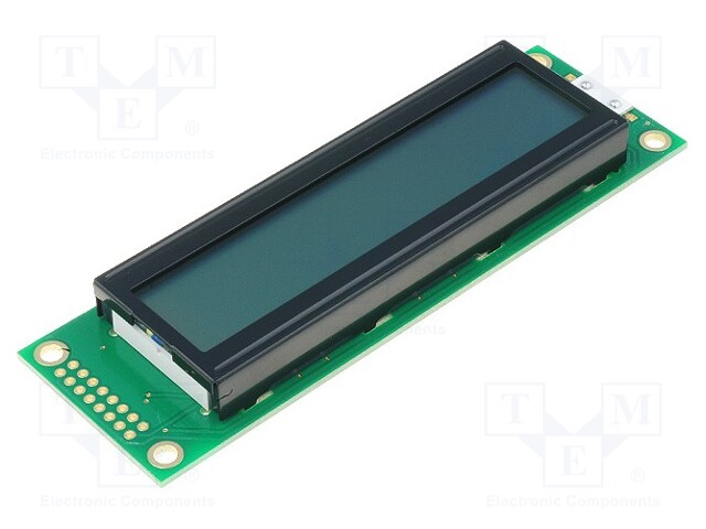 Display: LCD; alphanumeric; STN Positive; 20x2; gray; LED; PIN: 16