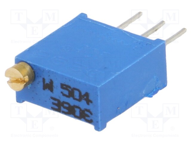 Potentiometer: mounting; multiturn; 500kΩ; 3296W