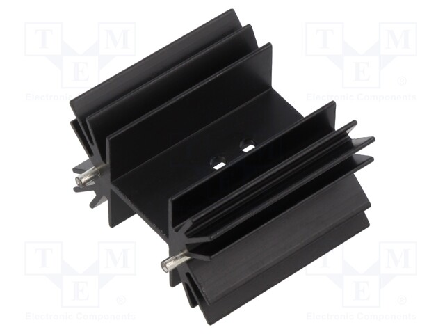 Heatsink: extruded; TO218,TO220,TOP3; black; L: 38.1mm; W: 42mm