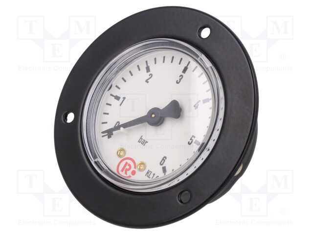 Manometer; 0÷6bar; 50mm; non-aggressive liquids,inert gases