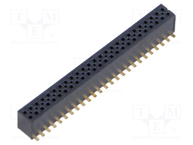 Connector: pin strips; male; PIN: 50; 1.27mm; gold-plated; SMT; reel