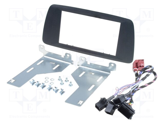 Radio mounting frame; Seat; 2 DIN; anthracite