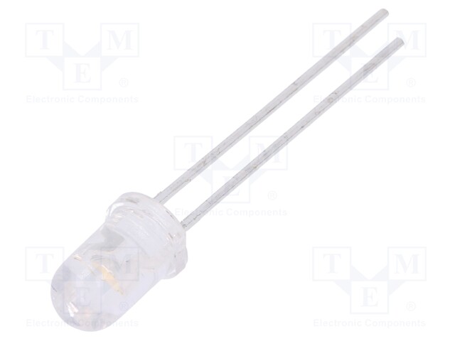 LED; 5mm; white neutral; 2900÷5000mcd; 60°; Front: convex