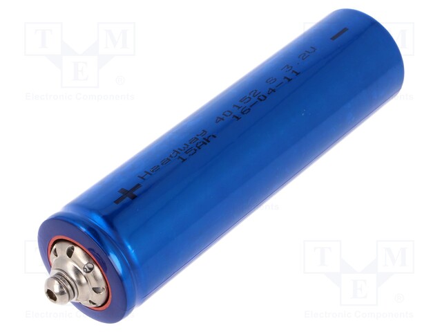 Re-battery: Li-FePO4; 3.2V; 15Ah; Ø40x165mm