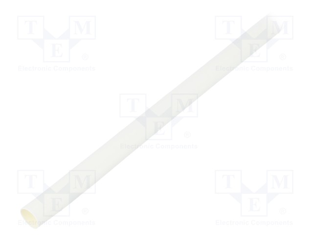 Heat shrink sleeve; flexible; 2: 1; 6.4mm; L: 10m; white