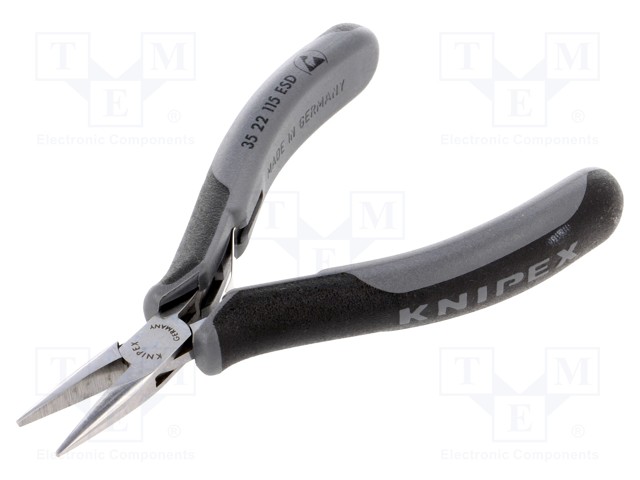 Pliers; half-rounded nose; ESD; Pliers len: 115mm