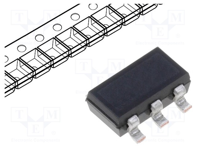 Transistor: NPN / PNP; bipolar; BRT; 50/20V; 0.1/1A; 600/400mW