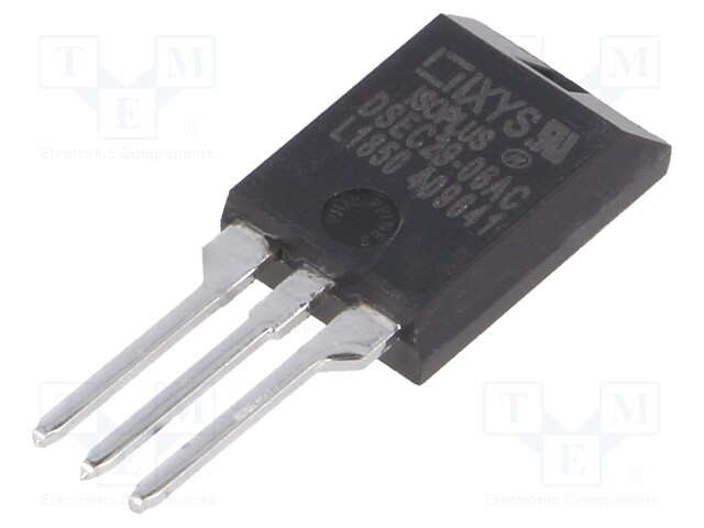 Diode: rectifying; THT; 600V; 2x15A; Package: tube; ISOPLUS220™