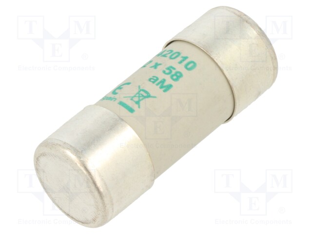 Fuse: fuse; aM; 10A; 690VAC; ceramic,cylindrical,industrial