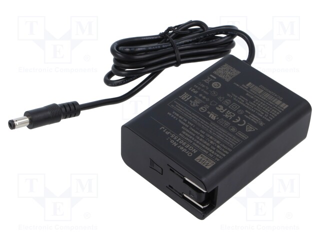 Power supply: switched-mode; plug; 55VDC; 1.64A; 90.2W; 92%