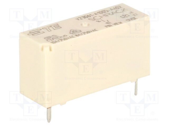 Relay: electromagnetic; SPST-NO; Ucoil: 12VDC; 8A/240VAC; 8A/30VDC