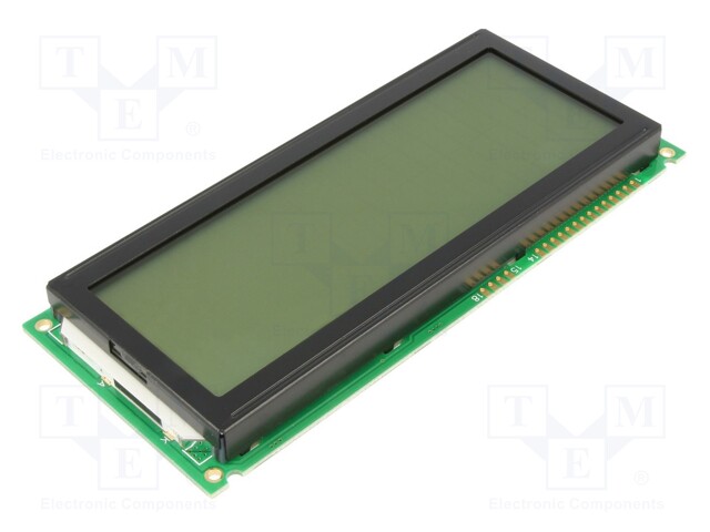 Display: LCD; alphanumeric; STN Positive; 20x4; 146x62.5x14mm; LED