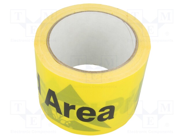 Awareness tape; ESD; L: 33m; W: 75mm; EN 61340-5-1