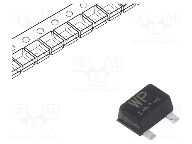Transistor: P-MOSFET; unipolar; -30V; -250mA; Idm: 0.5A; 200mW