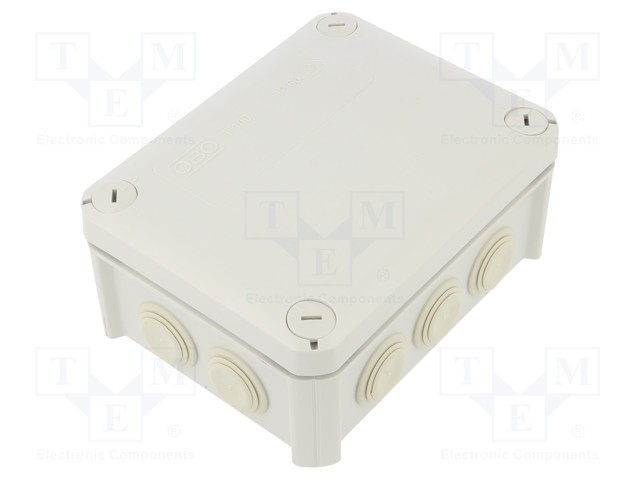 Enclosure: junction box; X: 117mm; Y: 151mm; Z: 67mm; polypropylene