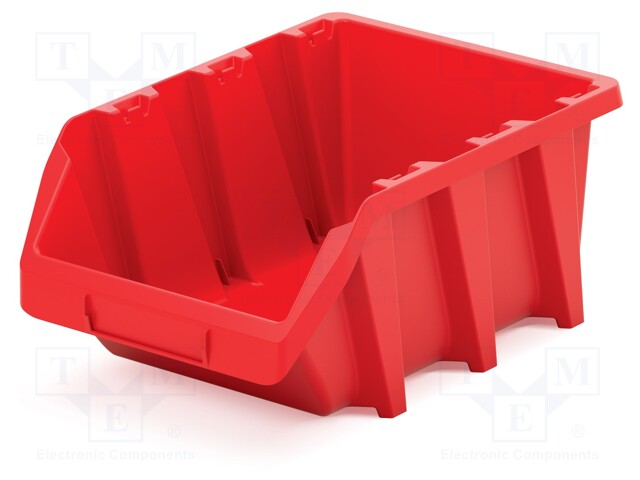 Container: cuvette; red; 198x295x133mm; KBIL30; BINEER; long