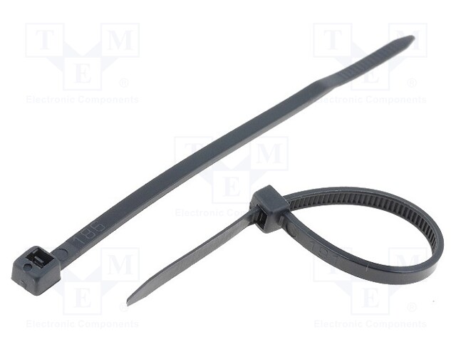 Cable tie; L: 80mm; W: 2.4mm; polyamide; 78.5N; black; Ømax: 19mm