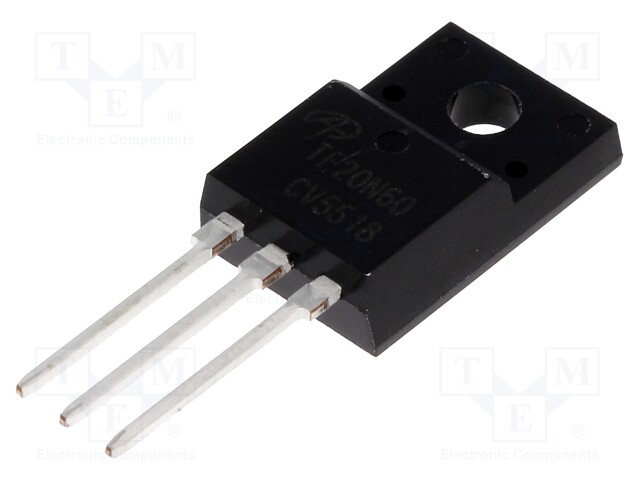 Transistor: N-MOSFET; unipolar; 600V; 12A; TO220F