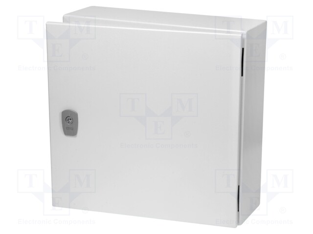 Enclosure: multipurpose; X: 400mm; Y: 400mm; Z: 150mm; CS; steel; grey