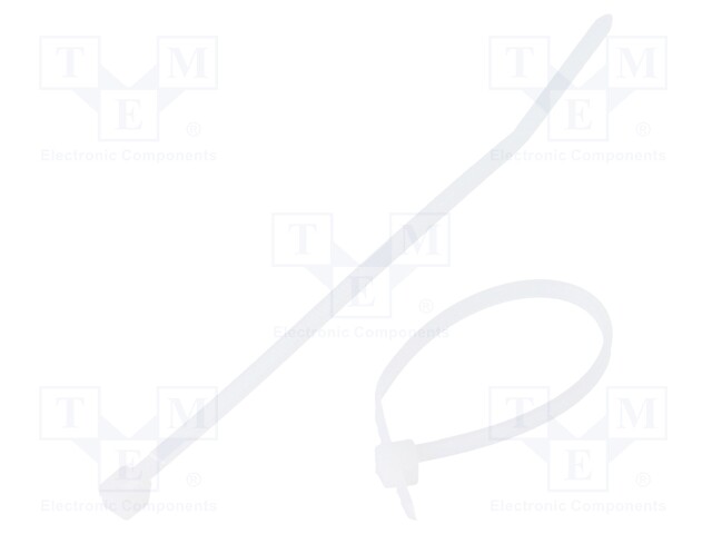 Cable tie; L: 99mm; W: 2.5mm; polyamide; 80N; natural; Ømax: 22mm