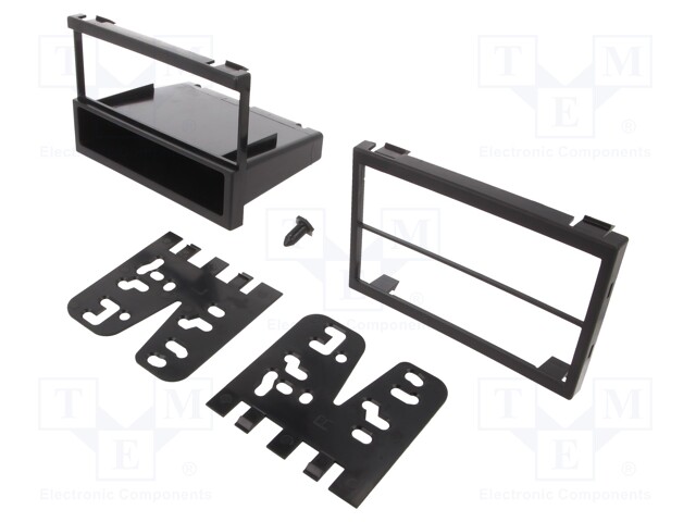 Radio mounting frame; Mazda; 2 DIN; black