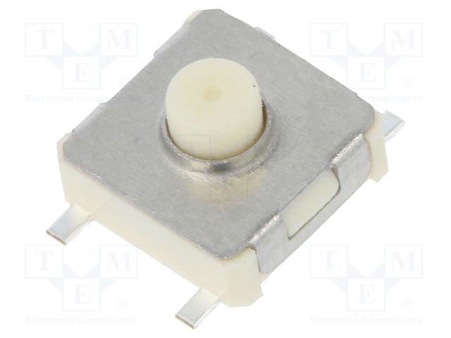 Microswitch TACT; Pos: 2; 0.05A/12VDC; SMT; none; 6.2x6.5mm; 3.8mm