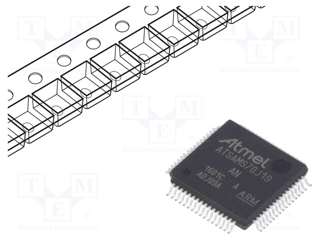 ARM microcontroller; SRAM: 256kB; Flash: 512kB; LQFP64; 160pcs.