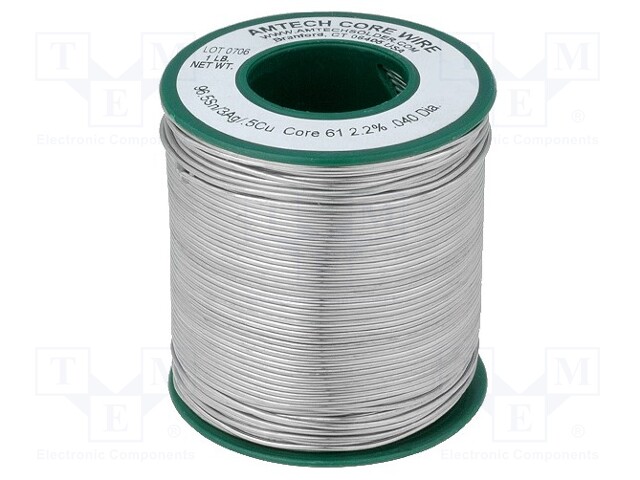 Soldering wire; Sn96,5Ag3Cu0,5; 1mm; 450g; lead free; 217°C; 2.2%