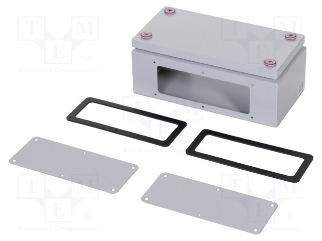 Enclosure: multipurpose; X: 150mm; Y: 300mm; Z: 120mm; with flange