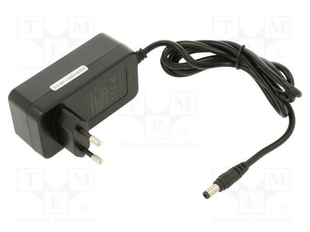 Power supply: switched-mode; 12VDC; 4A; Out: 5,5/2,5; 48W; 1.2m