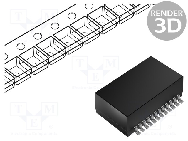 Transformer: LAN; SMD; 0÷70°C; 1dB; Number of ports: 1