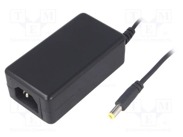 Power supply: switched-mode; 12VDC; 2.5A; Out: 5,5/2,1; 30W; 0÷40°C