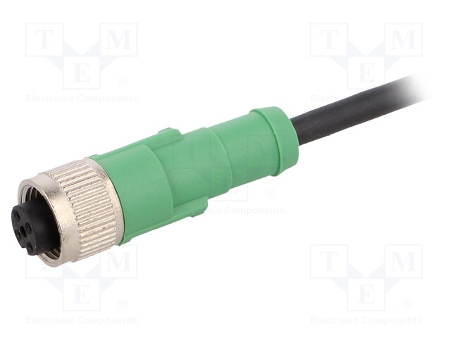 Connection lead; M12; PIN: 4; straight; 1.5m; plug; 250VAC; 4A