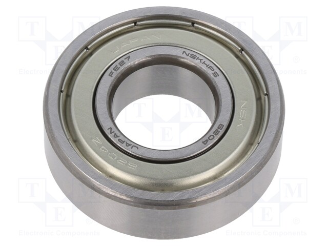 Bearing: ball; Øint: 20mm; Øout: 47mm; W: 14mm; bearing steel